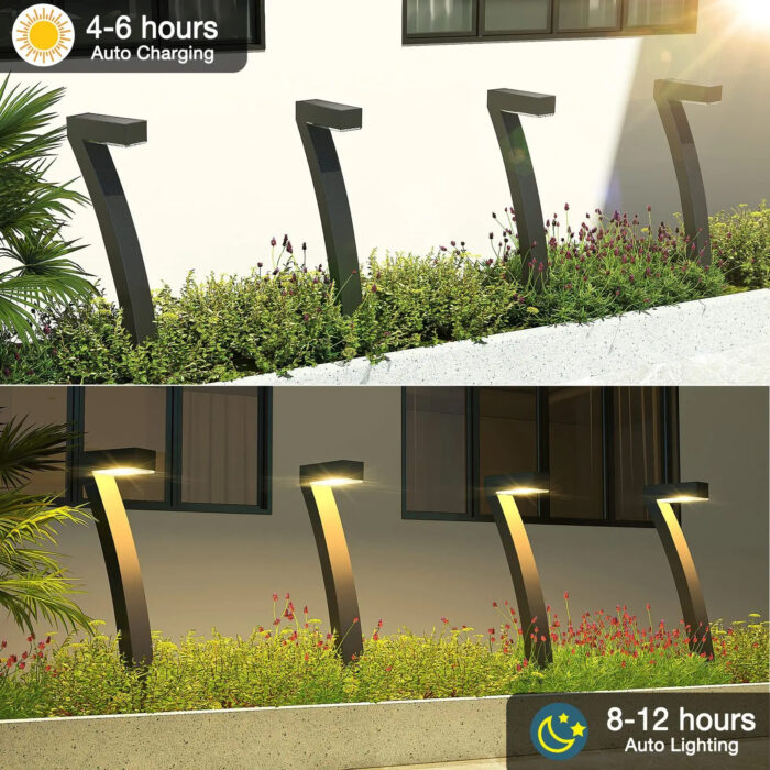 ⁦Modern waterproof solar lighting pole⁩ - الصورة ⁦3⁩