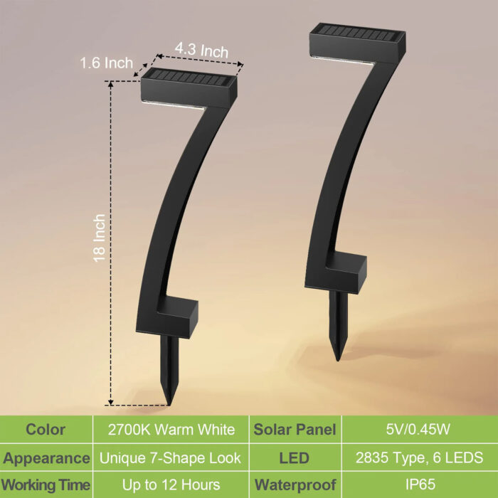 ⁦Modern waterproof solar lighting pole⁩ - الصورة ⁦4⁩