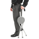 ⁦عصا كبار السن ذات ثلاثة أرجل مع مقعد⁩ - الصورة ⁦3⁩