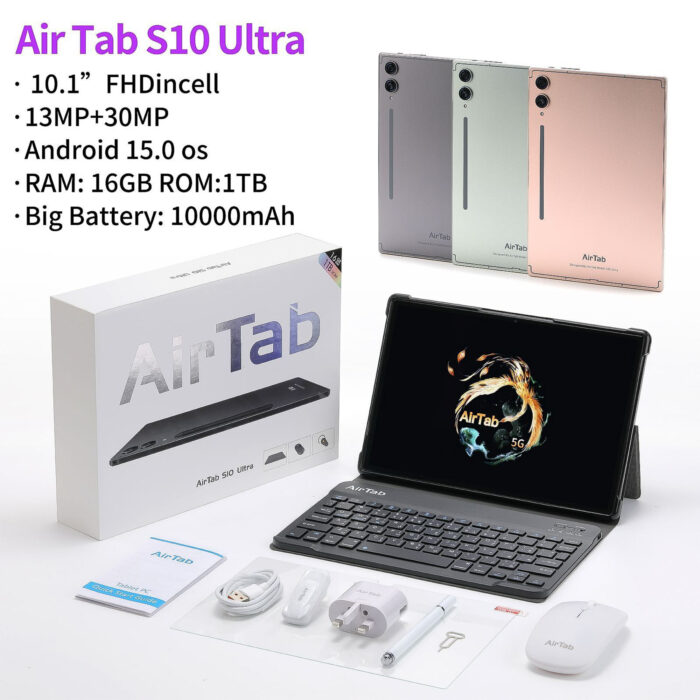 ⁦Tablet S10 (Guarantee 6 months ) + surprising gifts⁩ - الصورة ⁦1⁩