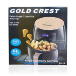 ⁦• قلاية هوائية جولدن كريست 6 لتر بضمان عام⁩ - الصورة ⁦2⁩