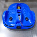 ⁦•  سيارة كهربائية للأطفال بمحرك 380 واط   ازرق⁩ - الصورة ⁦3⁩