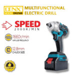 دريل كفرات لاسلكي denx ببطارية 3000 مللي أمبير بضمان عام