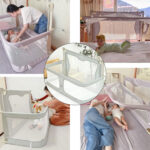 ⁦سرير أطفال مع حاجز حماية⁩ - الصورة ⁦4⁩