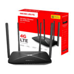 ⁦راوتر واى فاى خارق أربعة أنتنا + مدخل شريحة تشغيل سهل⁩ - الصورة ⁦4⁩