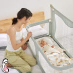 ⁦سرير أطفال مع حاجز حماية⁩ - الصورة ⁦2⁩