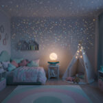 ⁦مصباح على شكل قمر دوران 360 درجة⁩ - الصورة ⁦5⁩