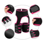 ⁦عرض مع حزام رياضي قابل للتعديل لتنحيف البطن والساق بالحرارة معجهاز تدليك كهربائي مع 6 مستويات ضغط ساخن⁩ - الصورة ⁦6⁩