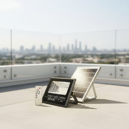 كشاف يعمل بالطاقة الشمسية بقوة 800 واط بضملن عامين