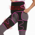 ⁦عرض مع حزام رياضي قابل للتعديل لتنحيف البطن والساق بالحرارة معجهاز تدليك كهربائي مع 6 مستويات ضغط ساخن⁩ - الصورة ⁦2⁩