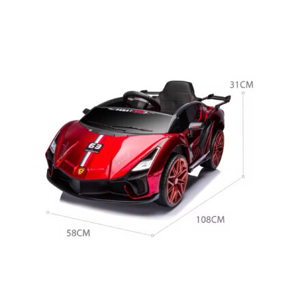 🚗 سيارة سباق لامبورغيني للأطفال – لون أحمر