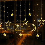 ⁦اضواء زينة رمضان على شكل نجوم و هلال 2 متر⁩ - الصورة ⁦3⁩