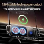 ⁦حامل هاتف مغناطيسي للسيارة مع شحن لاسلكي سريع⁩ - الصورة ⁦6⁩