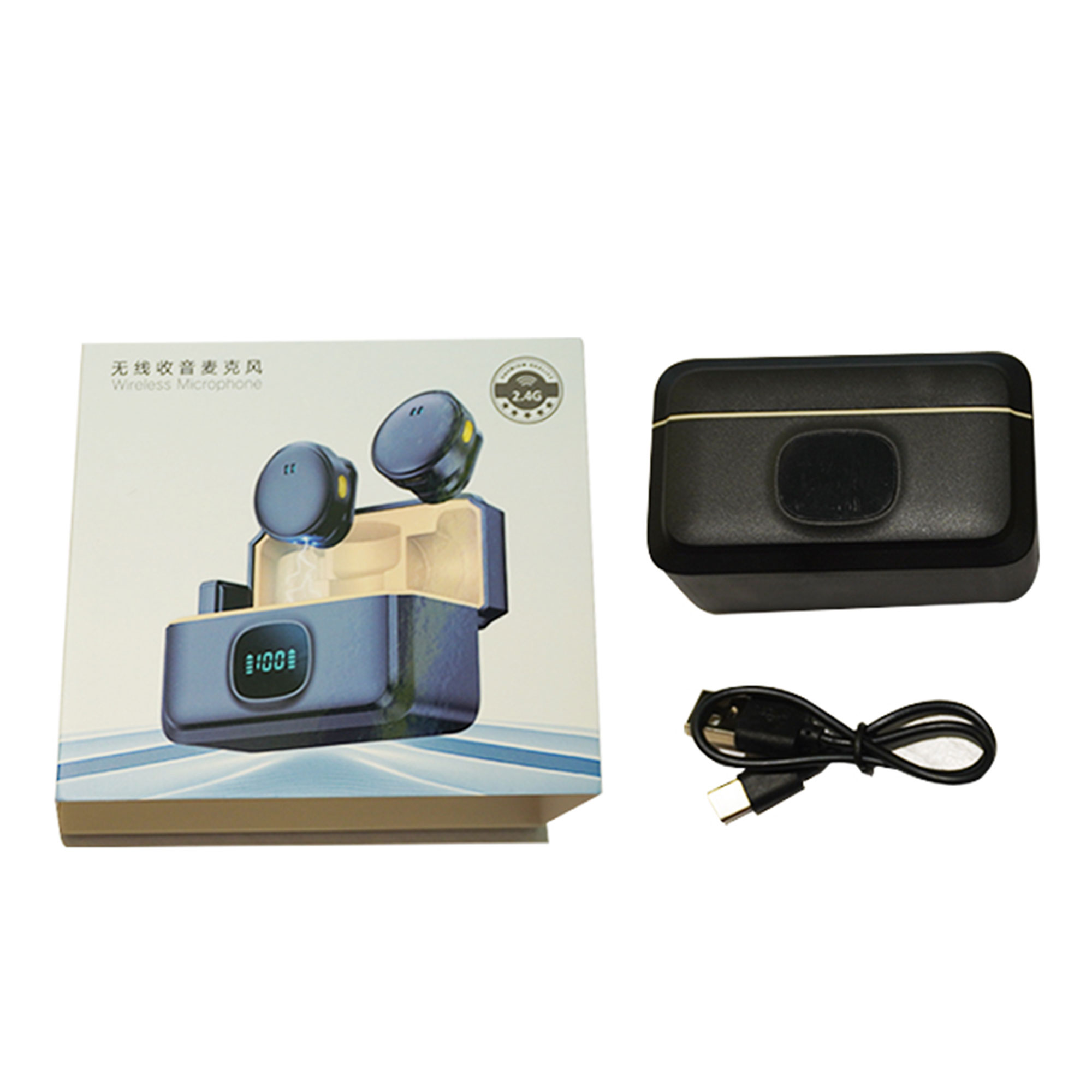 9f5c27ae-20e9-4d5f-8a84-cace961d4790.jpg • ميكروفون لاسلكي الكل في واحد مغناطيسي - الصورة 1
