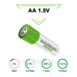 ⁦أربع بطاريات قابلة للشحن⁩ - الصورة ⁦3⁩