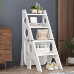 ⁦كرسي سلم خشبي قابل للطي 3 في 1⁩ - الصورة ⁦5⁩