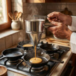 ⁦موزع قمع ستانلس ستيل مع رف متعدد الاستخدام 1.2 لتر من كاوسو⁩ - الصورة ⁦5⁩