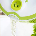 ⁦غسالة ومجفف كبير للخضروات والفواكه مع وعاء شفاف، سلة تصريف ومصفاة، متعددة الاستخدامات⁩ - الصورة ⁦2⁩