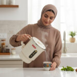 ⁦طنجرة طهي كهربائية صغيرة غير لاصقة بسعة 0.8 لتر⁩ - الصورة ⁦5⁩