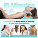 ⁦وسادة تدليك الرقبة 3 في 1 مع خاصية التسخين والتدليك بالاهتزاز وشد الرقبة لدعم العمود الفقري والاسترخاء⁩ - الصورة ⁦4⁩