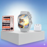 ⁦عرض (ساعة سمارت بشريحة +سماعة الترا +هدية مجانية 7 استيك +سماعة airpods)⁩ - الصورة ⁦7⁩