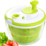 ⁦غسالة ومجفف كبير للخضروات والفواكه مع وعاء شفاف، سلة تصريف ومصفاة، متعددة الاستخدامات⁩ - الصورة ⁦7⁩