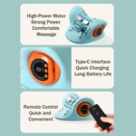 ⁦وسادة تدليك الرقبة 3 في 1 مع خاصية التسخين والتدليك بالاهتزاز وشد الرقبة لدعم العمود الفقري والاسترخاء⁩ - الصورة ⁦5⁩