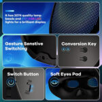 ⁦قناع وجه LED قابل لإعادة الشحن وبرمجته بتقنية البلوتوث⁩ - الصورة ⁦4⁩