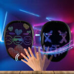 ⁦قناع وجه LED قابل لإعادة الشحن وبرمجته بتقنية البلوتوث⁩ - الصورة ⁦3⁩