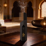 ⁦مبخرة كهربائية قابلة لإعادة الشحن عبر منفذ USB بسعة 1500 مللي أمبير، مزودة بمشط شعر⁩ - الصورة ⁦3⁩