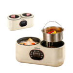 عرض جهاز الطبخ المزدوج الكهربائي دينكس بضمان عامين + قطاعة مندولين الذكية