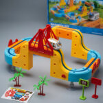 ⁦مجموعة قطار السكك الحديدية الكهربائية للأطفال، 123 قطعة⁩ - الصورة ⁦4⁩