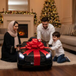 ⁦سيارة أطفال كهربائية مرسيدس اسود لسن ال 8 سنين بضمان 6 شهور⁩ - الصورة ⁦6⁩