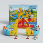 ⁦مجموعة قطار السكك الحديدية الكهربائية للأطفال، 123 قطعة⁩ - الصورة ⁦5⁩