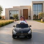 ⁦سيارة أطفال كهربائية مرسيدس اسود لسن ال 8 سنين بضمان 6 شهور⁩ - الصورة ⁦4⁩