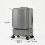 ⁦حقيبة سفر متعددة الوظائف مقاس24 بوصة مع حامل أكواب وجيب للتابلت، وخطافات⁩ - الصورة ⁦2⁩