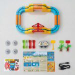 ⁦مجموعة قطار السكك الحديدية الكهربائية للأطفال، 123 قطعة⁩ - الصورة ⁦6⁩